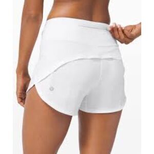 Lululemon Speed Up Shorts - White | Size 10 | 4" inseam | Mid-rise